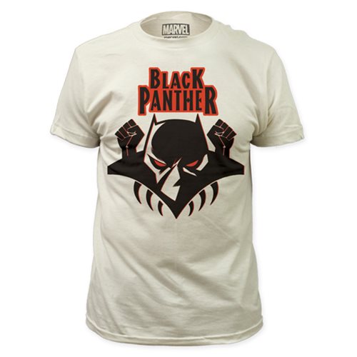 Black Panther Logo White T-Shirt